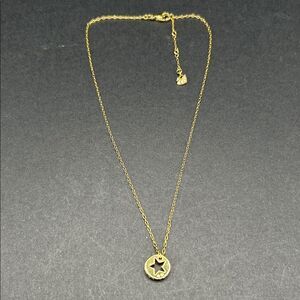 Swarovski Cut Out Star Crystal Pendant Gold Plated